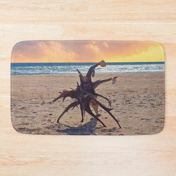Item preview, Shells on driftwood at sunset designed and sold by jennyhardee.