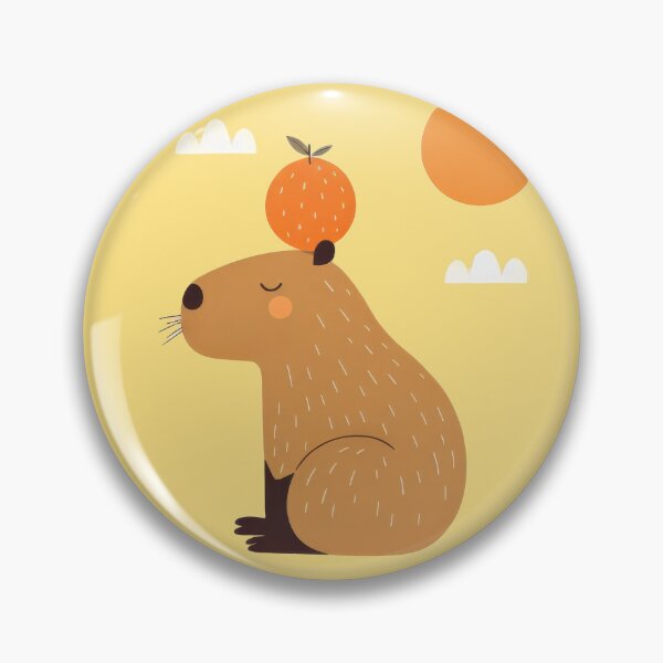 Item preview, Capibara with an organge designed and sold by dkl4u.