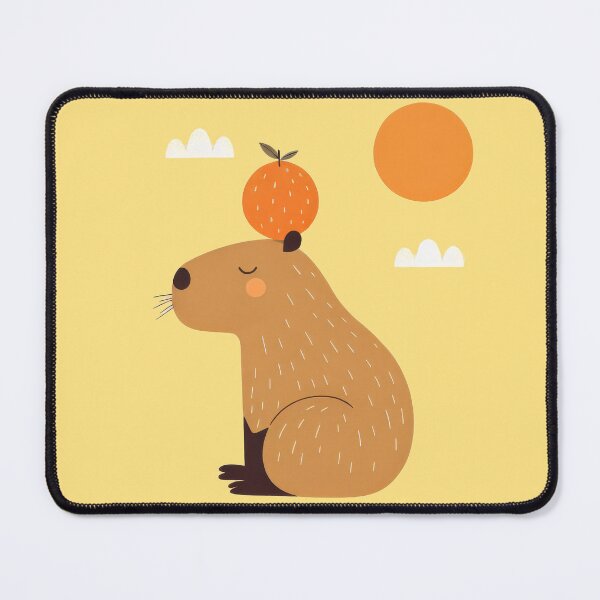 Item preview, Capibara with an organge designed and sold by dkl4u.