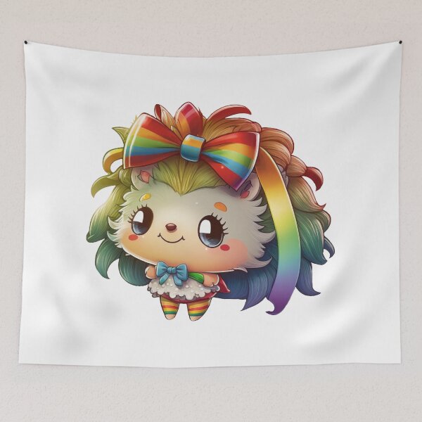 Item preview, Kawaii Baby Rainbow Hedgehog  designed and sold by KawaiiArtStyle.