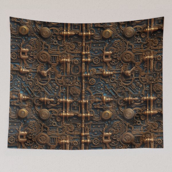 Item preview, Metal Mechanism Industrial Wall Decor designed and sold by Magnuna.