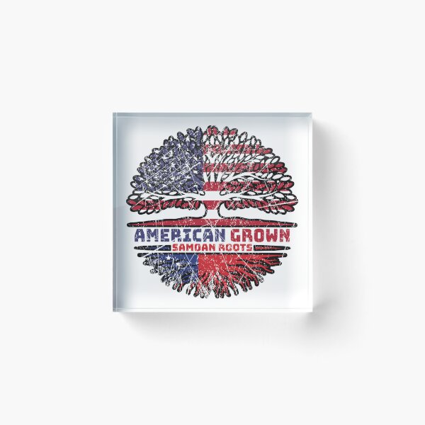 Item preview, Samoa Samoan US American USA United States Tree Roots Flag designed and sold by FlagX.