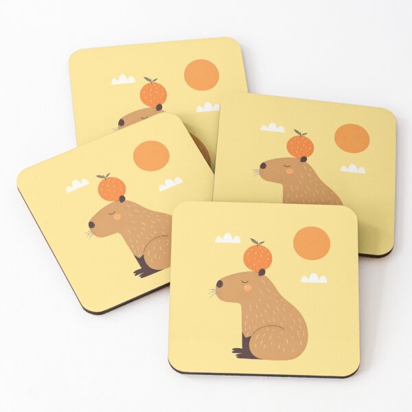 Item preview, Capibara with an organge designed and sold by dkl4u.