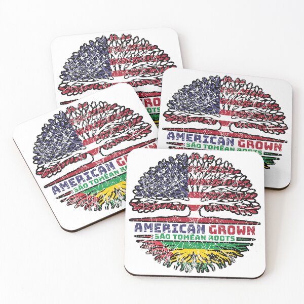Item preview, Sao Tome and Principe Sao Tomean American USA Tree Roots Flag designed and sold by FlagX.