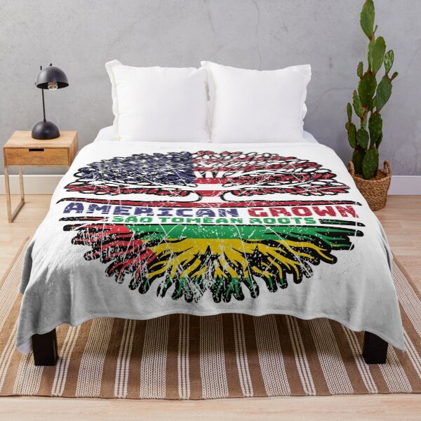 Item preview, Sao Tome and Principe Sao Tomean American USA Tree Roots Flag designed and sold by FlagX.
