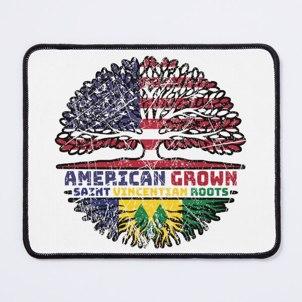 Item preview, Saint Vincent and the Grenadines Saint Vincentian American USA Tree Roots Flag designed and sold by FlagX.
