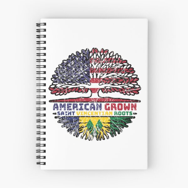 Item preview, Saint Vincent and the Grenadines Saint Vincentian American USA Tree Roots Flag designed and sold by FlagX.