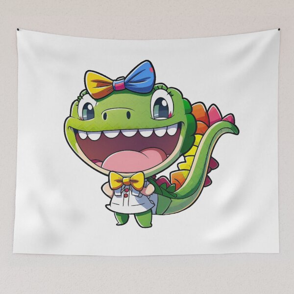 Item preview, Kawaii Baby Rainbow Crocodile designed and sold by KawaiiArtStyle.