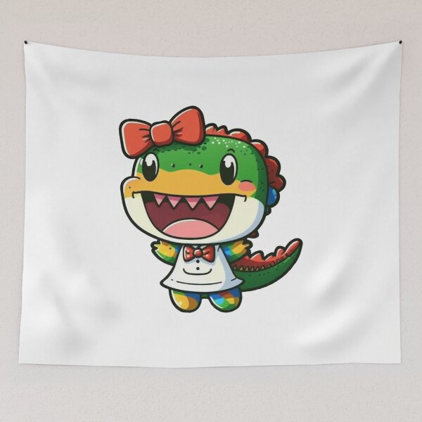 Item preview, Kawaii Baby Rainbow Crocodile designed and sold by KawaiiArtStyle.