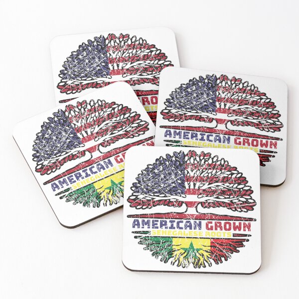 Item preview, Senegal Senegalese US American USA United States Tree Roots Flag designed and sold by FlagX.