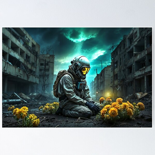 Item preview, Post-Apocalypse – Yellow Flower  designed and sold by leftylee.