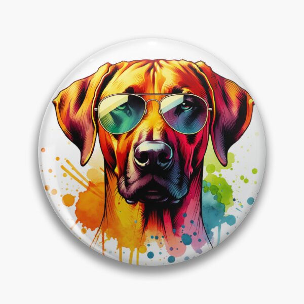 Item preview, Watercolor Rhodesian Ridgeback Wearing Sunglasses designed and sold by TheAnimalZ00.