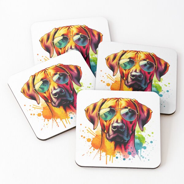 Item preview, Watercolor Rhodesian Ridgeback Wearing Sunglasses designed and sold by TheAnimalZ00.
