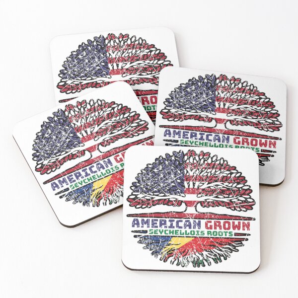 Item preview, Seychelles Seychellois American USA Tree Roots Flag designed and sold by FlagX.