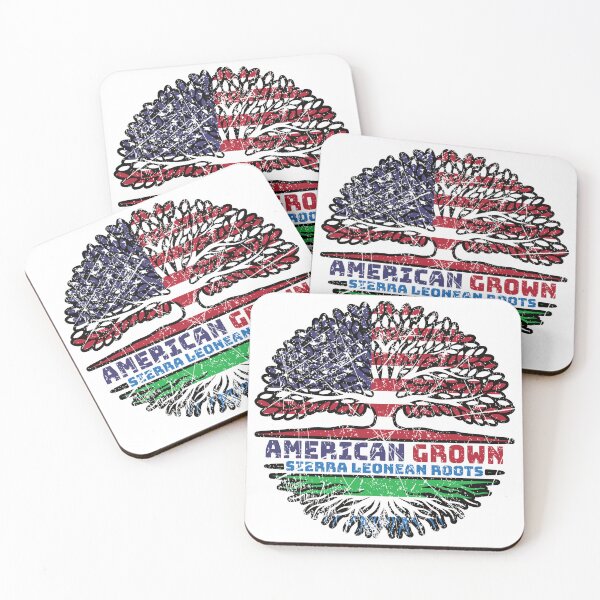 Item preview, Sierra Leone Sierra Leonean US American USA United States Tree Roots Flag designed and sold by FlagX.