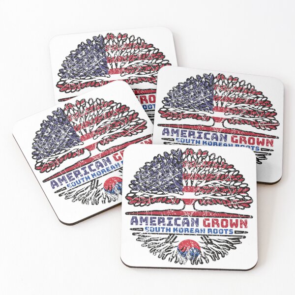 Item preview, South Korean South Korea US American USA United States Tree Roots Flag designed and sold by FlagX.