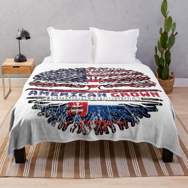 Item preview, Slovakia Slovakian US American USA United States Tree Roots Flag designed and sold by FlagX.