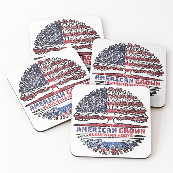 Item preview, Slovenia Slovenian American USA Tree Roots Flag designed and sold by FlagX.