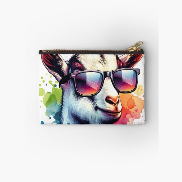 Item preview, Watercolor Goat Wearing Sunglasses designed and sold by TheAnimalZ00.