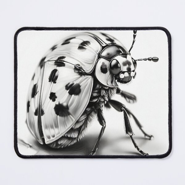 Item preview, Black and White Ladybug Pencil Drawing! designed and sold by Pencil-Art.