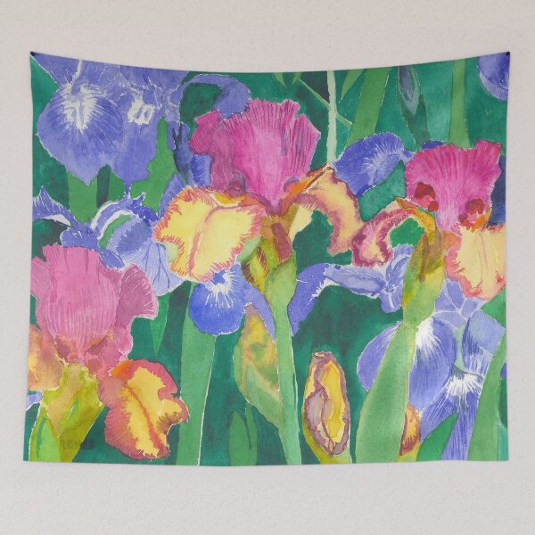 Item preview, Regalia Iris Parade designed and sold by Cadegan Fine Art.