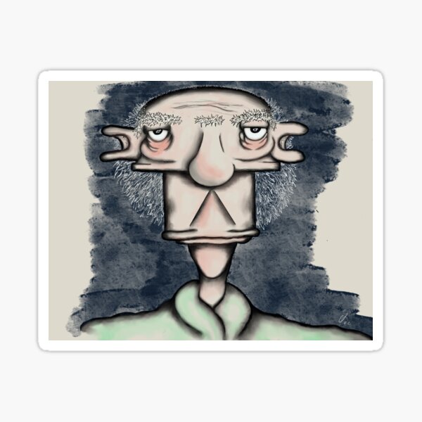Oral il timido, personaggio di fantasia Sticker