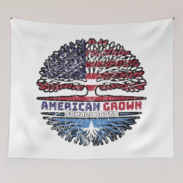 Item preview, Somalia Somali US American USA United States Tree Roots Flag designed and sold by FlagX.