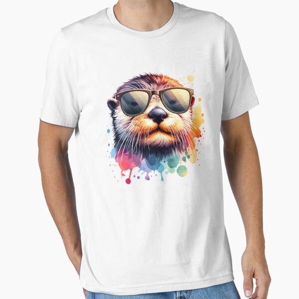 Artikel-Vorschau von Aquarell Seeotter mit Sonnenbrille, designt und verkauft von TheAnimalZ00.