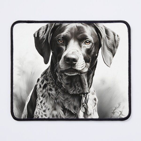 Item preview, Black and White German Shorthaired Pointer Pencil Drawing! designed and sold by Pencil-Art.
