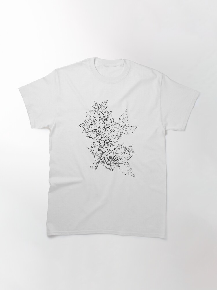 Alternate view of Blackberry - Black Line Classic T-Shirt