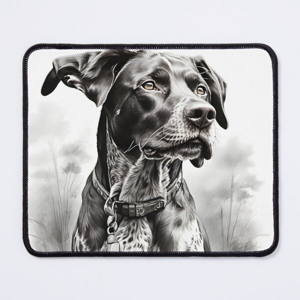 Item preview, Black and White German Shorthaired Pointer Pencil Drawing! designed and sold by Pencil-Art.