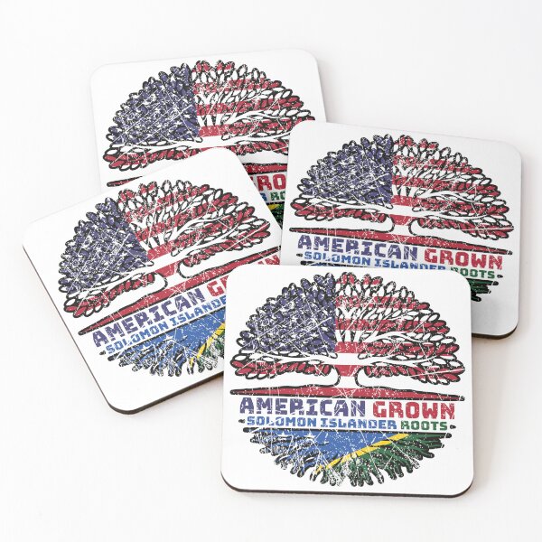 Item preview, Solomon Islands Solomon Islander American USA Tree Roots Flag designed and sold by FlagX.