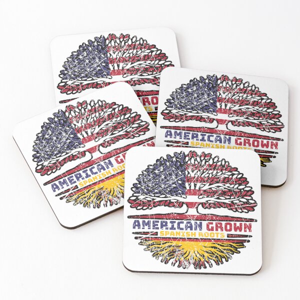 Item preview, Spain Spanish US American USA United States Tree Roots Flag designed and sold by FlagX.