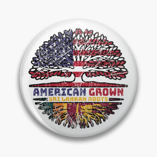 Item preview, Sri Lanka Sri Lankan US American USA United States Tree Roots Flag designed and sold by FlagX.