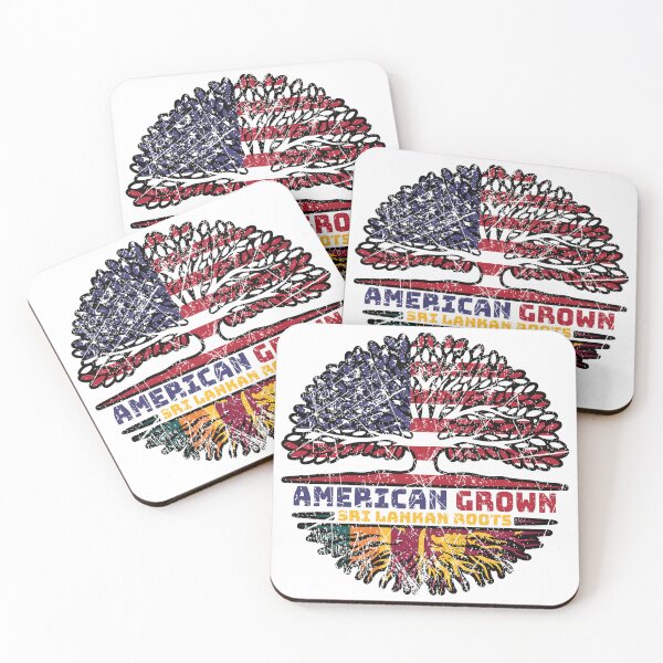 Item preview, Sri Lanka Sri Lankan US American USA United States Tree Roots Flag designed and sold by FlagX.