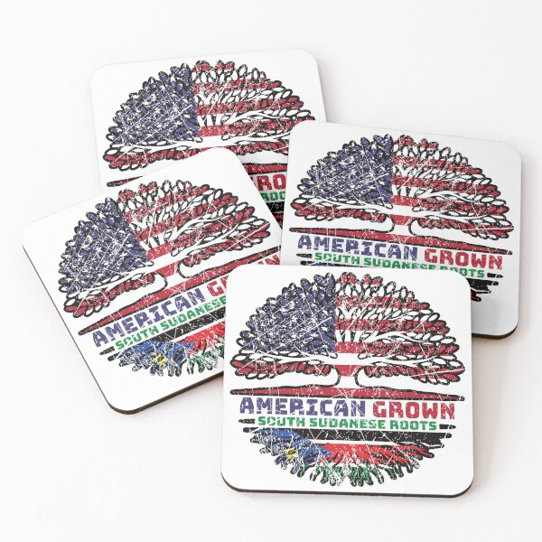Item preview, South Sudan South Sudanese American USA Tree Roots Flag designed and sold by FlagX.