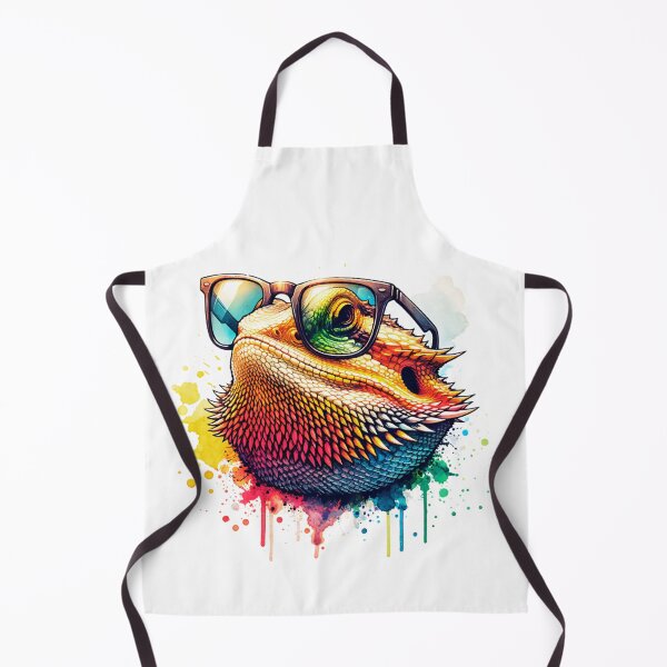 Item preview, Watercolor Bearded Dragon Wearing Sunglasses designed and sold by TheAnimalZ00.