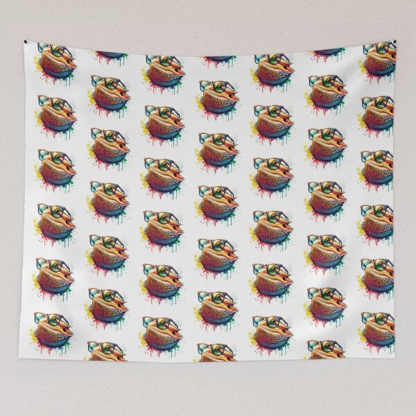 Item preview, Watercolor Bearded Dragon Wearing Sunglasses designed and sold by TheAnimalZ00.