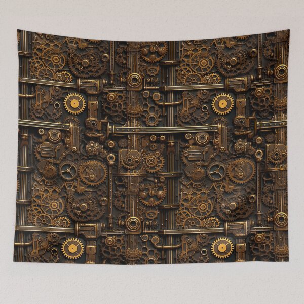 Item preview, Metal Mechanism Industrial Wall Decor designed and sold by Magnuna.