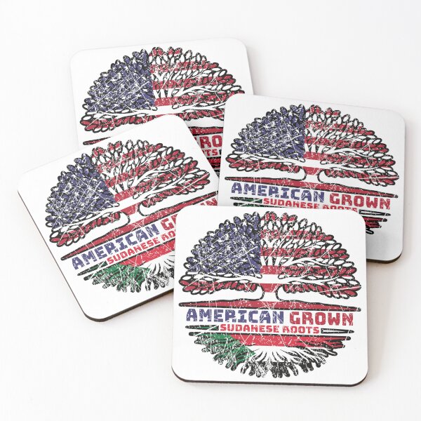 Item preview, Sudan Sudanese US American USA United States Tree Roots Flag designed and sold by FlagX.