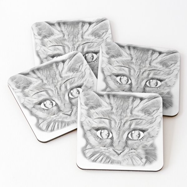 Item preview, pencil cat with eyebrow designed and sold by Angela95P.