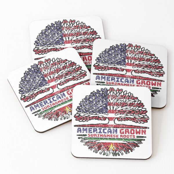 Item preview, Surinam Surinamese American USA Tree Roots Flag designed and sold by FlagX.