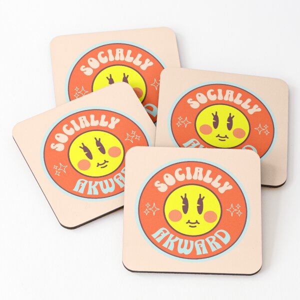 Item preview, Socially akward - badge designed and sold by ANGELLINX3.