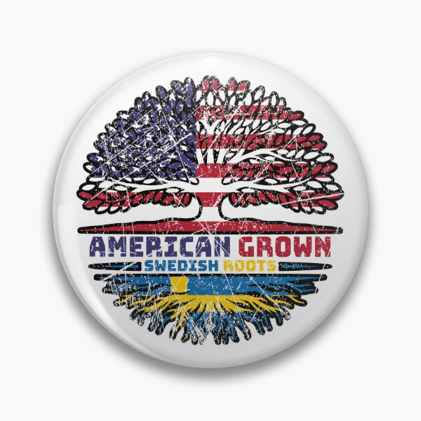 Item preview, Sweden Swedish US American USA United States Tree Roots Flag designed and sold by FlagX.