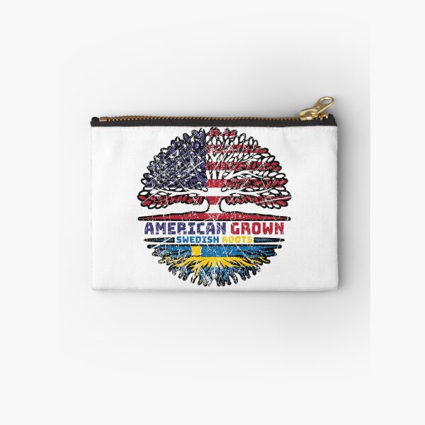 Item preview, Sweden Swedish US American USA United States Tree Roots Flag designed and sold by FlagX.