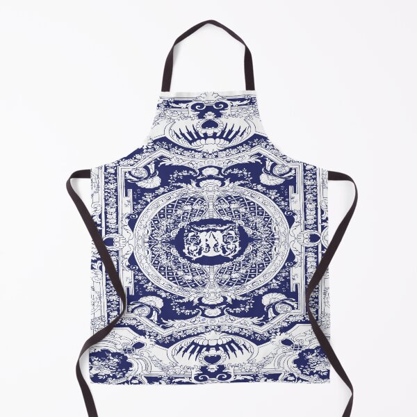 Item preview, Classic Elegant Chic Blue Baroque Ornaments designed and sold by tanjica.