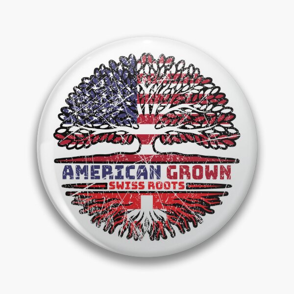 Item preview, Switzerland Swiss US American USA United States Tree Roots Flag designed and sold by FlagX.