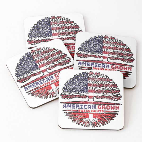 Item preview, Switzerland Swiss US American USA United States Tree Roots Flag designed and sold by FlagX.