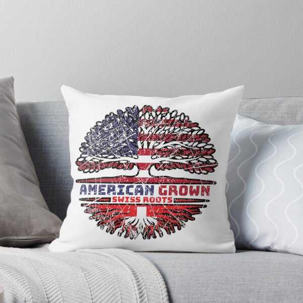 Item preview, Switzerland Swiss US American USA United States Tree Roots Flag designed and sold by FlagX.