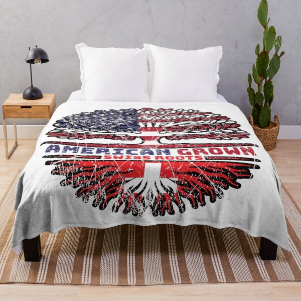 Item preview, Switzerland Swiss US American USA United States Tree Roots Flag designed and sold by FlagX.